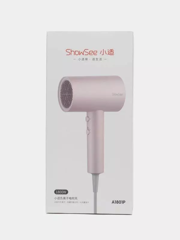 Фен Xiaomi Showsee Hair Dryer A1801P Pink (Розовый)