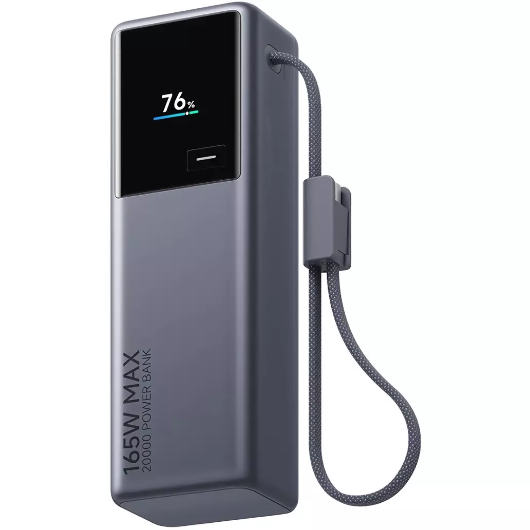 Внешний аккумулятор Xiaomi Mi Power Bank With Cable USB-C 20000mAh 165W (PB2165) Black (Черный) CN Внешний аккумулятор Xiaomi Mi Power Bank With Cable USB-C 20000mAh 165W (PB2165) Black (Черный) CN