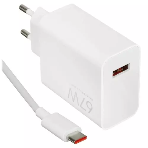 Сетевое зарядное устройство Xiaomi 67W с кабелем (MDY-12-EH) White (Белый) Сетевое зарядное устройство Xiaomi 67W с кабелем (MDY-12-EH) White (Белый)