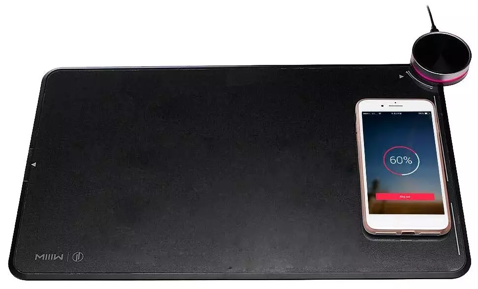 Коврик для мышки с беспроводной зарядкой Xiaomi Mouse Pad (MWSP01) Black (Черный) Коврик для мышки с беспроводной зарядкой Xiaomi Mouse Pad (MWSP01) Black (Черный)