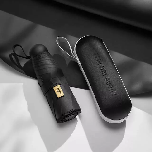 Зонт Zuodu Capsule Umbrella Black (Черный) Зонт Zuodu Capsule Umbrella Black (Черный)