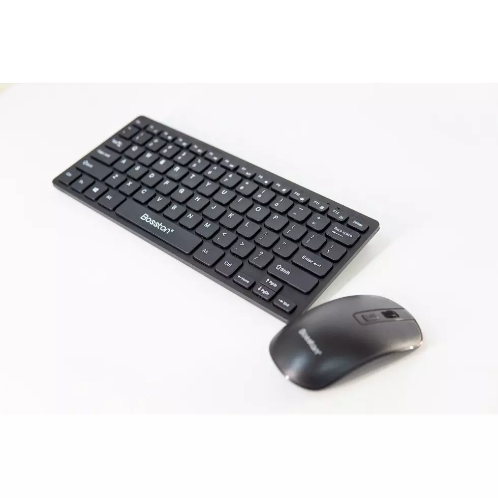 Беспроводная игровая клавиатура и мышка Bosston WS600 (Русские буквы) Black (Черный)