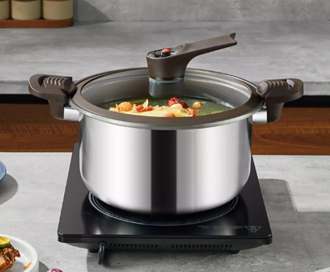 Кастрюля-скороварка Xiaomi Crystal Kitchen Titanium Micro-Pressure Cooking Pot 28cm (JC-WYG01) Silver (Серебристый) Кастрюля-скороварка Xiaomi Crystal Kitchen Titanium Micro-Pressure Cooking Pot 28cm (JC-WYG01) Silver (Серебристый)