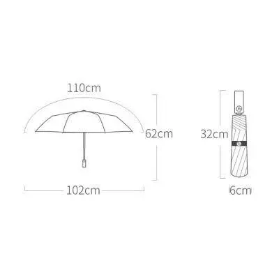 Зонт Xiaomi KongGu Automatic Umbrella Black (Черный)