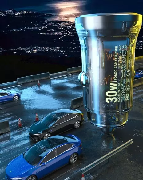 Автомобильное зарядное устройство WEKOME WP-C41 Автомобильное зарядное устройство WEKOME WP-C41