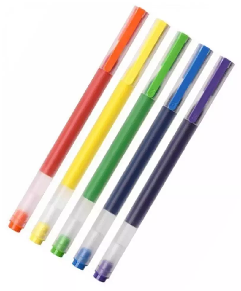 Набор цветных ручек Xiaomi Jumbo Gel Ink Pen (MJZXB03WC) (5шт) Color (Цветной) Набор цветных ручек Xiaomi Jumbo Gel Ink Pen (MJZXB03WC) (5шт) Color (Цветной)