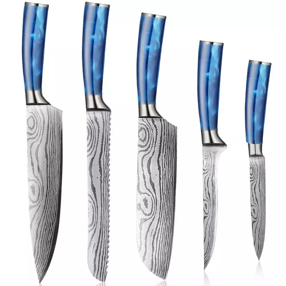 Набор кухонных ножей Spetime 5-Pieces Kitchen Knife Set (G05-BU)