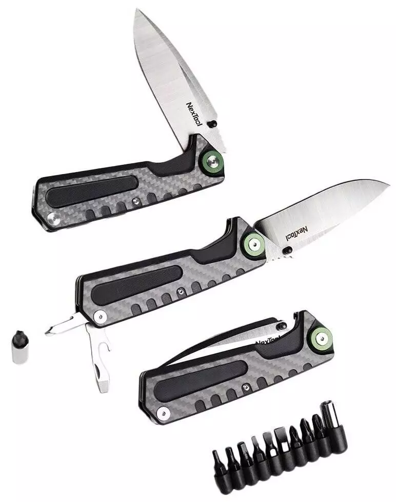 Мультитул NexTool Multi Functional Knife (3 функции) (NE20021) Black (Черный)