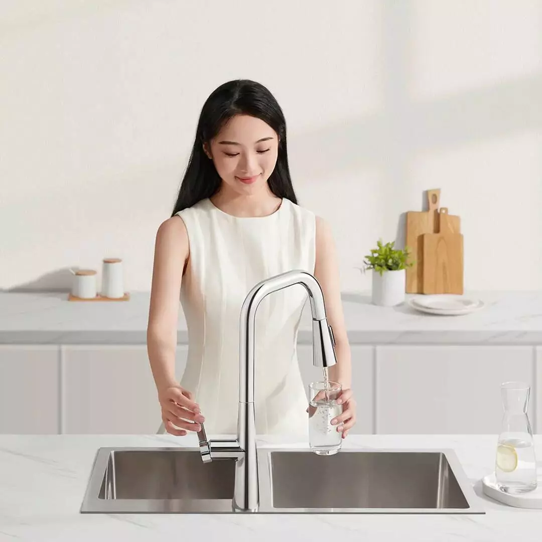 Выдвижной кухонный смеситель Xiaomi Mijia Pull-out kitchen Faucet S1 (MJCLSCFLT01DB) Silver (Серебристый) Выдвижной кухонный смеситель Xiaomi Mijia Pull-out kitchen Faucet S1 (MJCLSCFLT01DB) Silver (Серебристый)