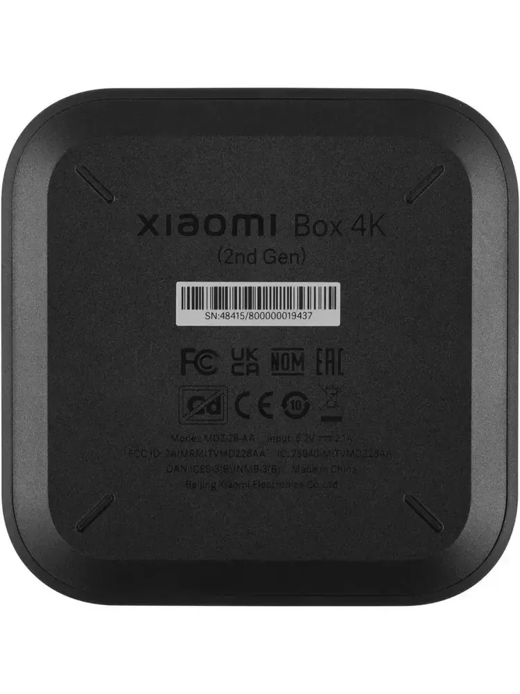 TV-приставка Xiaomi Box S (2nd Gen PFJ4167RU) Black (Черный) Global Version TV-приставка Xiaomi Box S (2nd Gen PFJ4167RU) Black (Черный) Global Version