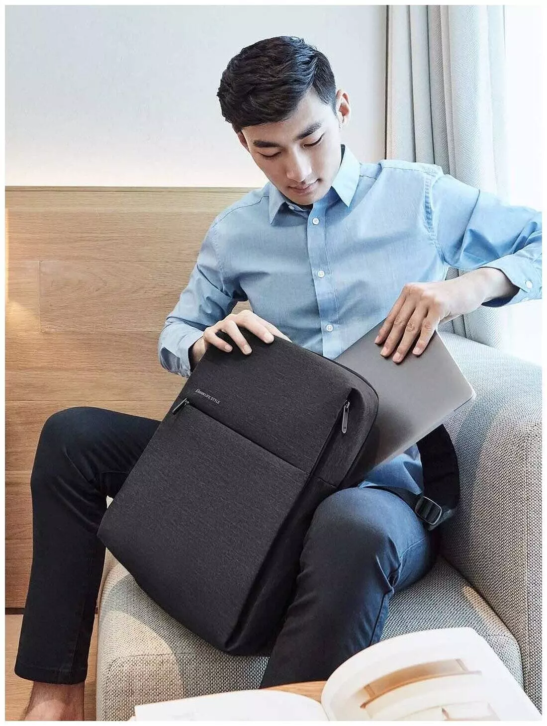 Рюкзак Xiaomi Urban Life Style Backpack Black (Черный) Рюкзак Xiaomi Urban Life Style Backpack Black (Черный)