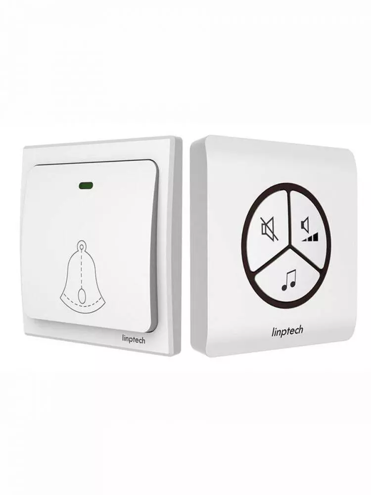 Беспроводной дверной звонок Xiaomi Linptech Self Powered Wireless Doorbell G1 White (Белый) EU Беспроводной дверной звонок Xiaomi Linptech Self Powered Wireless Doorbell G1 White (Белый) EU