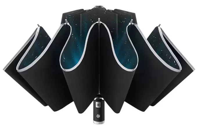 Зонт с фонарем Xiaomi Zuodu (ZD-BL) Black (Черный) Зонт с фонарем Xiaomi Zuodu (ZD-BL) Black (Черный)