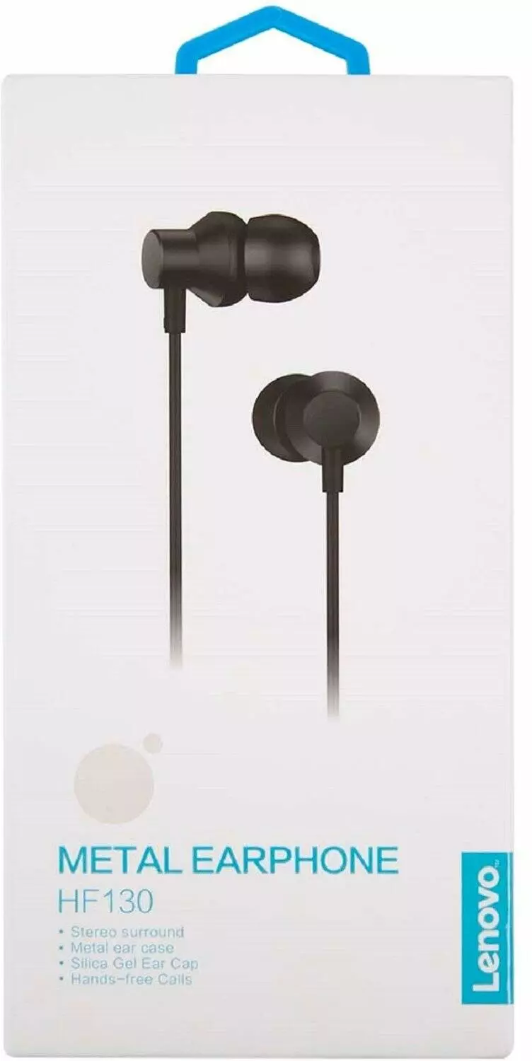 Наушники Lenovo HF130 Black (Черный) Global Version Наушники Lenovo HF130 Black (Черный) Global Version