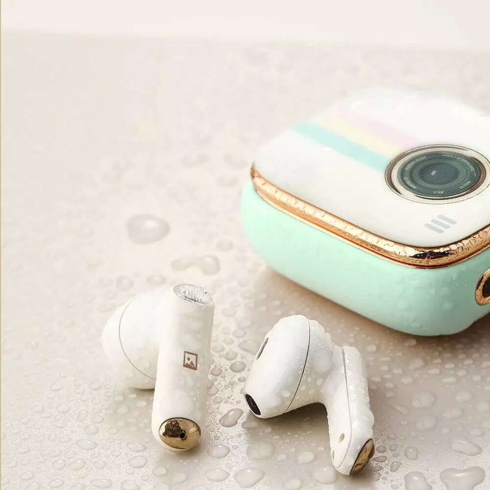 Беспроводные наушники Xiaomi Rock Retro Style TWS Earphone Camera Beige (Бежевый)