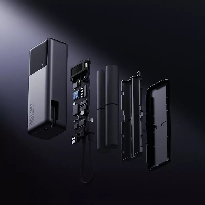 Внешний аккумулятор Xiaomi Power Bank 10000mAh 165W (PB1165MI) Gray (Серый)