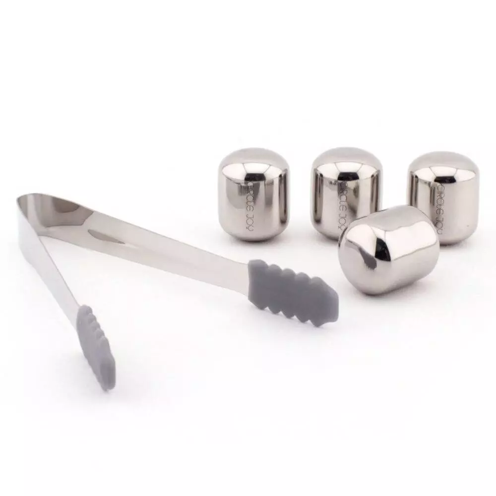 Охлаждающие камни для виски (4 шт.) Circle Joy Ice Cubes CJ-BK01 Silver (Серебристый) Охлаждающие камни для виски (4 шт.) Circle Joy Ice Cubes CJ-BK01 Silver (Серебристый)