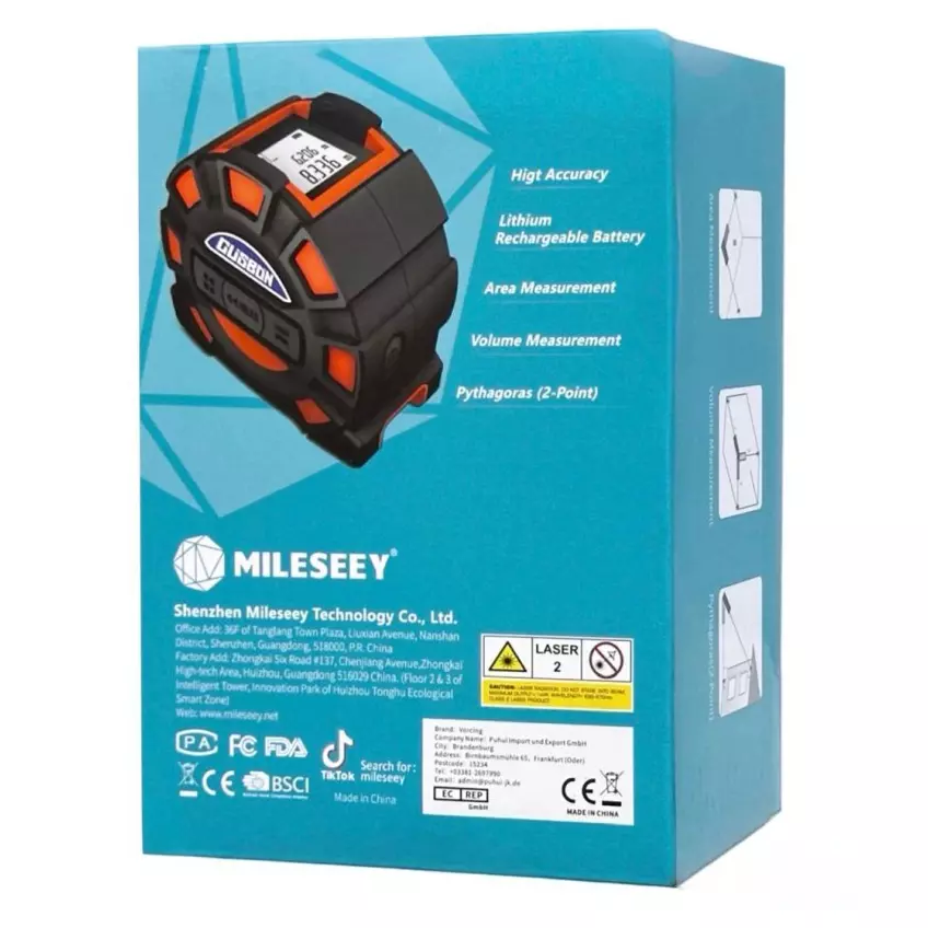 Рулетка лазерная Xiaomi Mileseey DT11 Laser Tape Measurer 40М Orange (Оранжевый) Рулетка лазерная Xiaomi Mileseey DT11 Laser Tape Measurer 40М Orange (Оранжевый)
