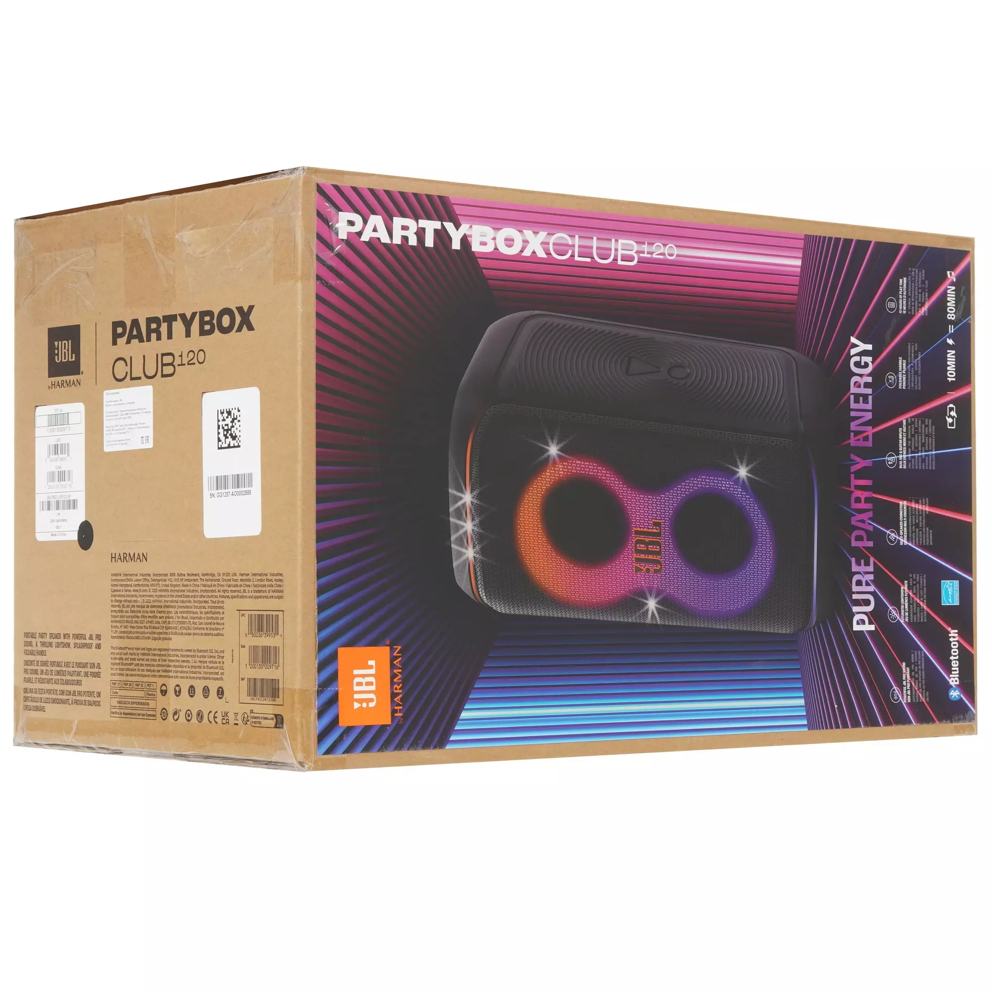Портативная аудиосистема JBL PartyBox 120