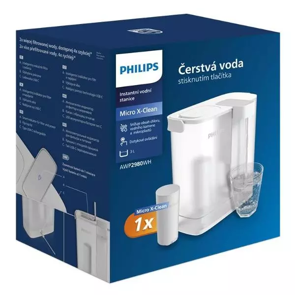Фильтр-диспенсер для очистки воды Philips (AWP2980WH) White (Белый) Фильтр-диспенсер для очистки воды Philips (AWP2980WH) White (Белый)