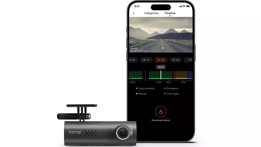 Видеорегистратор 70Mai Dash Cam 3 M200 Black (Черный) Видеорегистратор 70Mai Dash Cam 3 M200 Black (Черный)