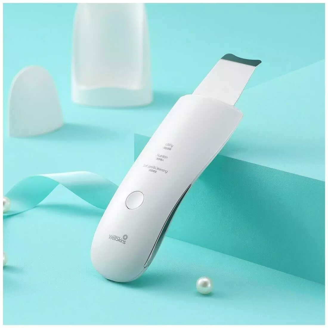 Массажер для лица WellSkins Ultrasonic Skin Scrubber (WX-CJ101) White White (Белый) Массажер для лица WellSkins Ultrasonic Skin Scrubber (WX-CJ101) White White (Белый)
