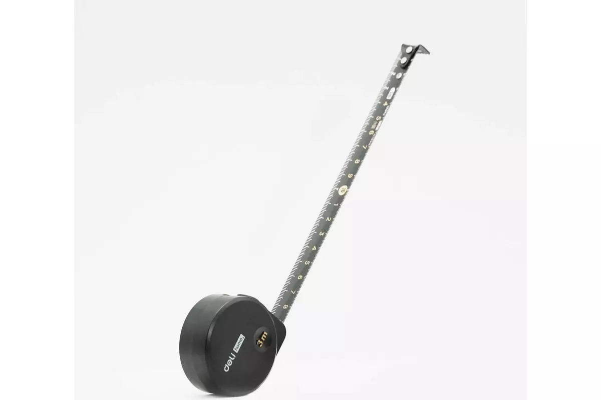 Рулетка Deli Home Series 3m HT8316L Black (Черный) Рулетка Deli Home Series 3m HT8316L Black (Черный)
