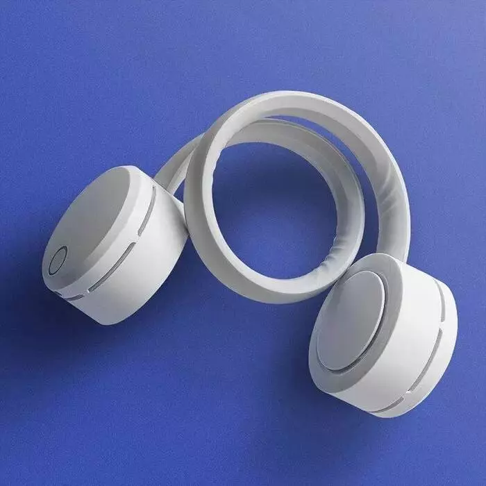 Портативный вентилятор на шею Xiaomi Thermo Portable Hanging Neck Fan (XD-GBFS01) White (Белый) CN Портативный вентилятор на шею Xiaomi Thermo Portable Hanging Neck Fan (XD-GBFS01) White (Белый) CN