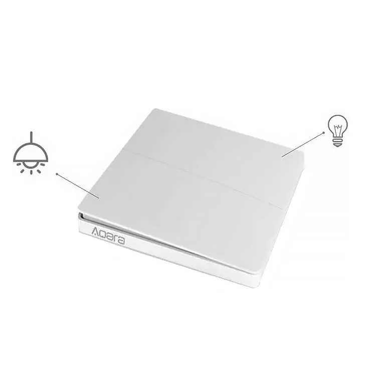 Выключатель беспроводной Aqara Wall Wireless Switch Double Key Edition (WXKG02LM) White (Белый)