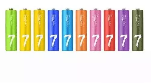 Батарейки ZMI Rainbow ZI7 Batteries типа AAА 10 шт. (цветные)