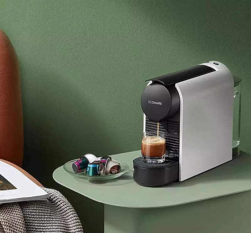 Кофемашина капсульная Scishare Capsule Coffee Machine (S1104) Silver (Серебристый) Кофемашина капсульная Scishare Capsule Coffee Machine (S1104) Silver (Серебристый)