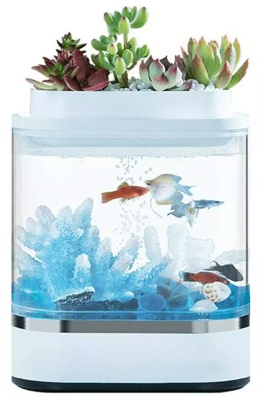 Аквариум Xiaomi Geometry Mini Lazy Fish Tank Pro C300 White (Белый) Аквариум Xiaomi Geometry Mini Lazy Fish Tank Pro C300 White (Белый)