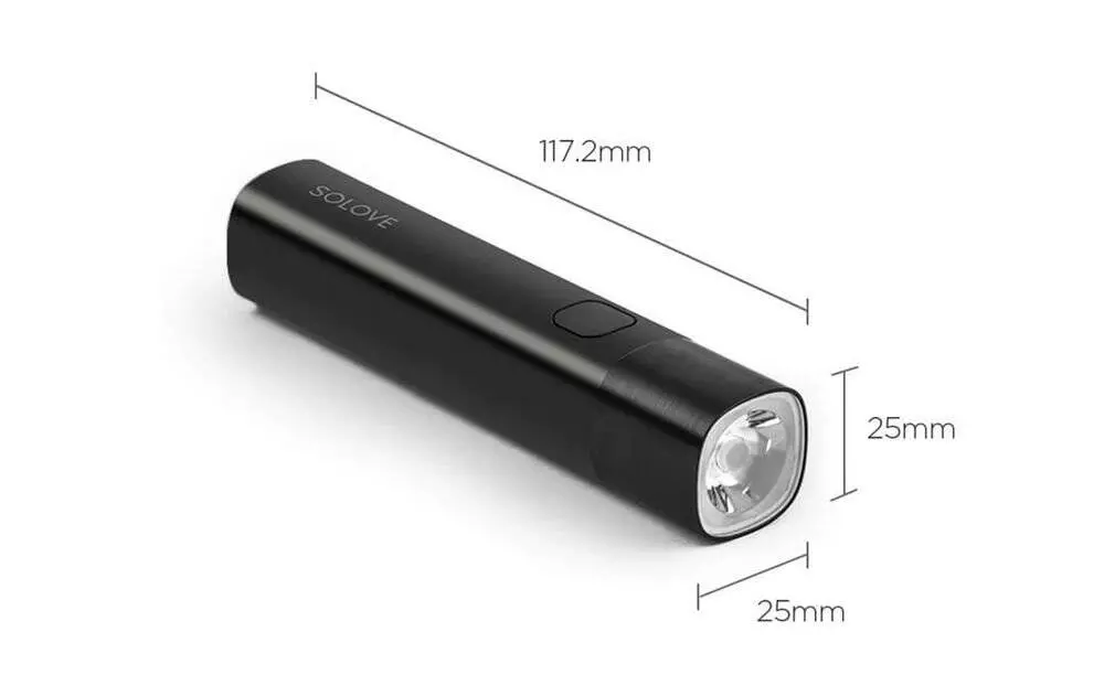 Фонарь Solove X3 / X3s Portable Flashlight Power Black (Черный) Фонарь Solove X3 / X3s Portable Flashlight Power Black (Черный)