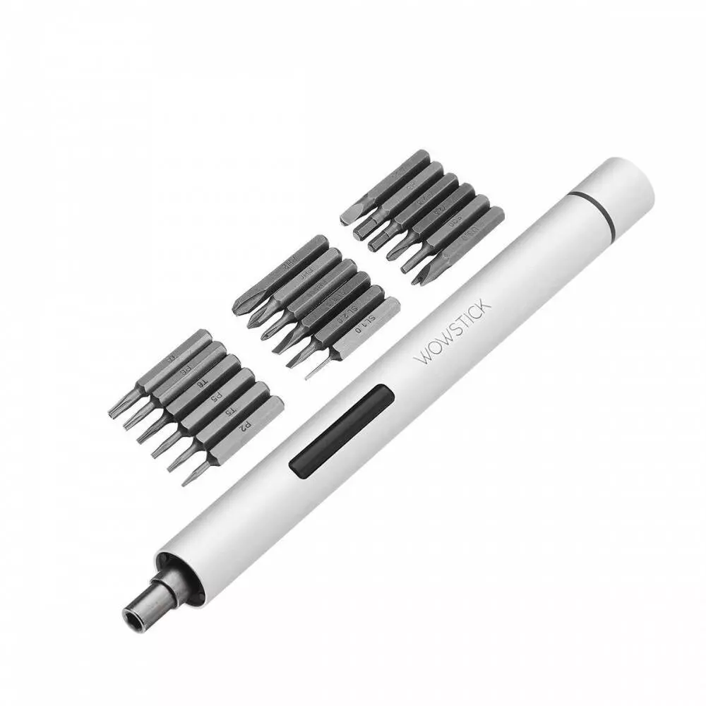 Аккумуляторная отвертка Wowstick 1P+ Silver (Серебристый) Аккумуляторная отвертка Wowstick 1P+ Silver (Серебристый)