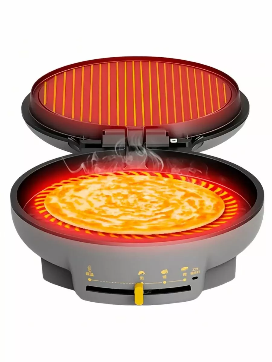 Пиццамейкер-гриль Liven LR-J2606 1200W (25 см) Silver (Серебристый) Пиццамейкер-гриль Liven LR-J2606 1200W (25 см) Silver (Серебристый)