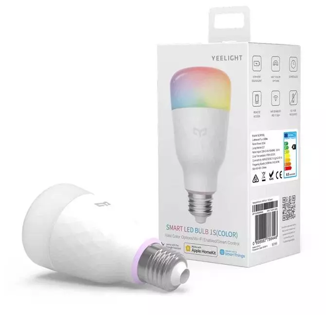Лампа светодиодная Yeelight Smart LED Bulb 1S E27 (YLDP13YL) 8.5Вт White (Белый) Лампа светодиодная Yeelight Smart LED Bulb 1S E27 (YLDP13YL) 8.5Вт White (Белый)