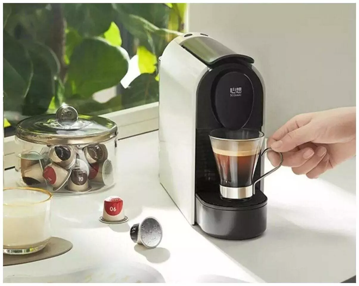 Кофемашина капсульная Scishare Capsule Coffee Machine (S1106) White (Белый) Кофемашина капсульная Scishare Capsule Coffee Machine (S1106) White (Белый)