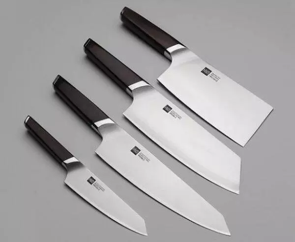 Набор Huo Hou Fire Compound Steel Knife Set (4 ножа с подставкой) (HU0033) Brown (Коричневый) Набор Huo Hou Fire Compound Steel Knife Set (4 ножа с подставкой) (HU0033) Brown (Коричневый)