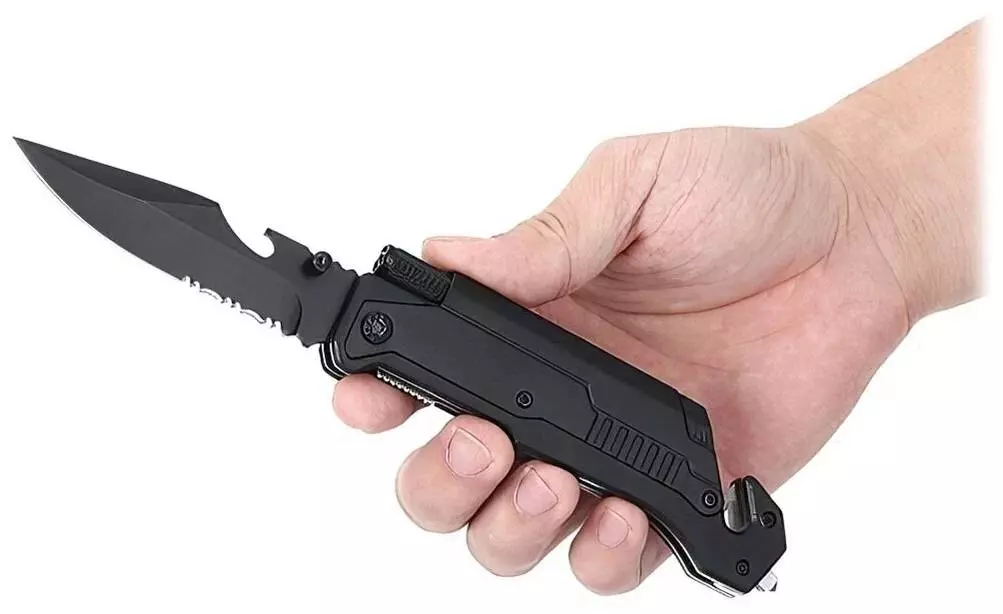 Мультитул Jiuxun Tools Ninety Outdoor Folding Knife 7 IN 1 Black (Черный) Мультитул Jiuxun Tools Ninety Outdoor Folding Knife 7 IN 1 Black (Черный)