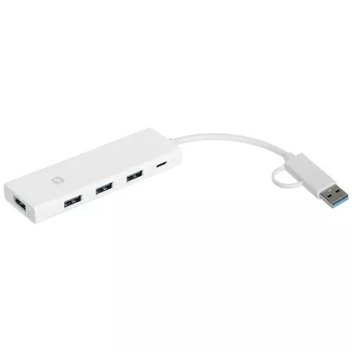 Адаптер USB-хаб Xiaomi Multifunctional HUB 4-in-1 Dual Head Splitter (XMSTFXQ01YM) White (Белый) CN Адаптер USB-хаб Xiaomi Multifunctional HUB 4-in-1 Dual Head Splitter (XMSTFXQ01YM) White (Белый) CN