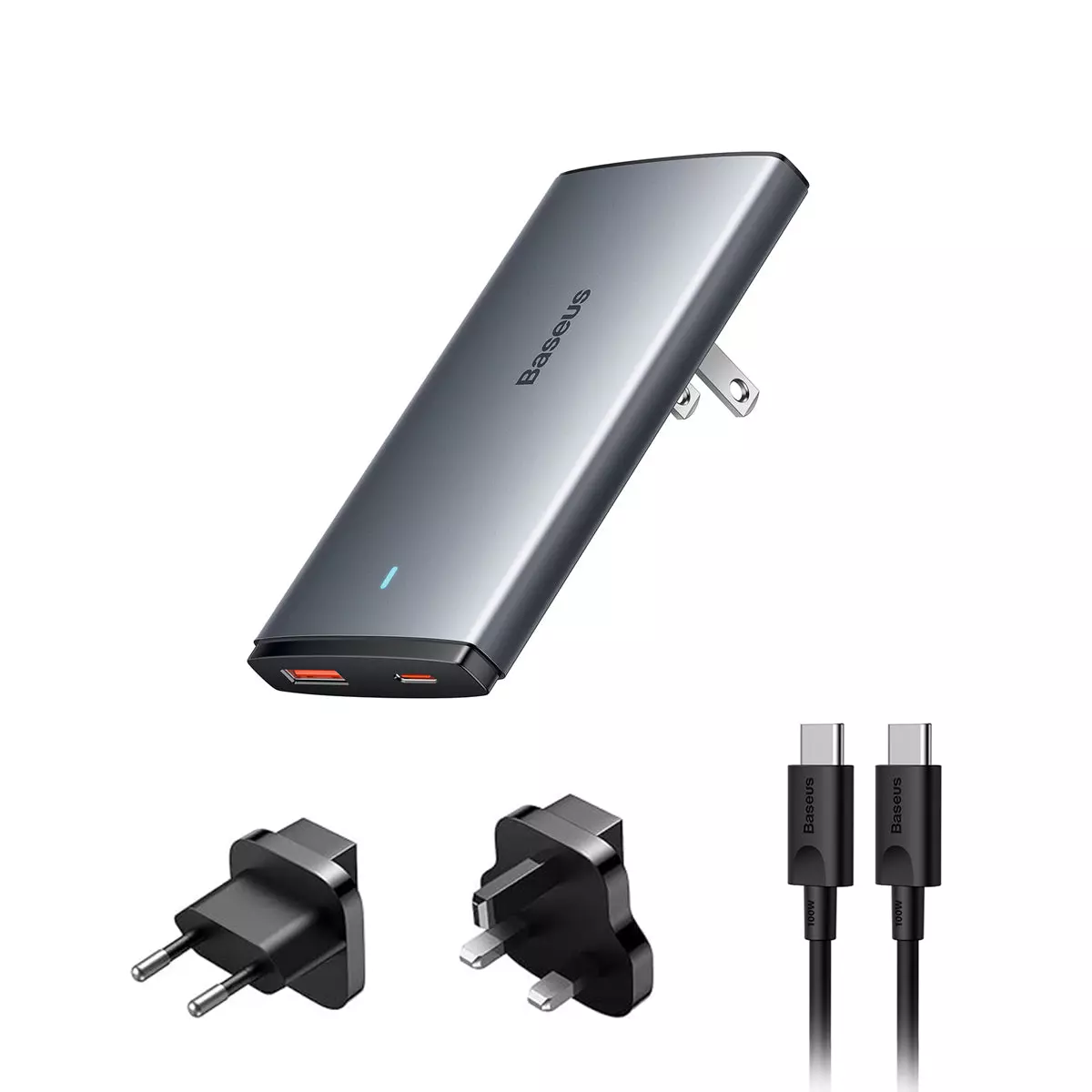 Сетевое зарядное устройство Baseus GaN5 Pro Ultra-Slim 65W Black (Черный) Сетевое зарядное устройство Baseus GaN5 Pro Ultra-Slim 65W Black (Черный)