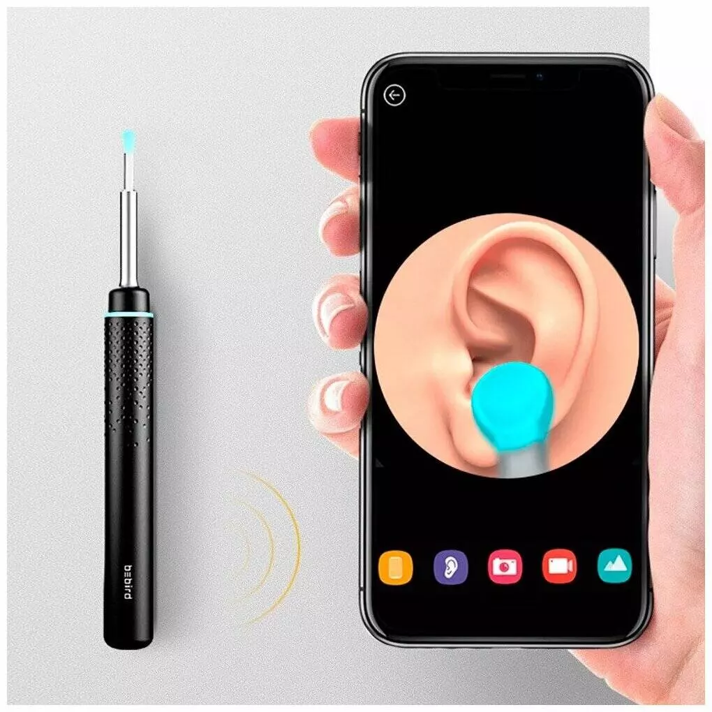 Умная ушная палочка Bebird Smart Visual Spoon Stick M9S Black (Черный) Умная ушная палочка Bebird Smart Visual Spoon Stick M9S Black (Черный)