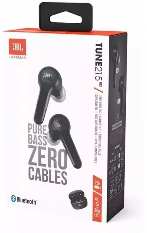 Беспроводные наушники JBL Tune 215 Black (Черный)