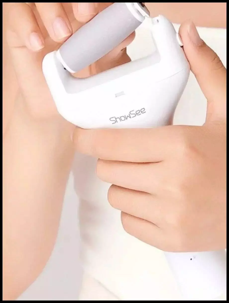 Роликовая пилка Xiaomi ShowSee Electric Pedicure B1-W White (Белый) Роликовая пилка Xiaomi ShowSee Electric Pedicure B1-W White (Белый)