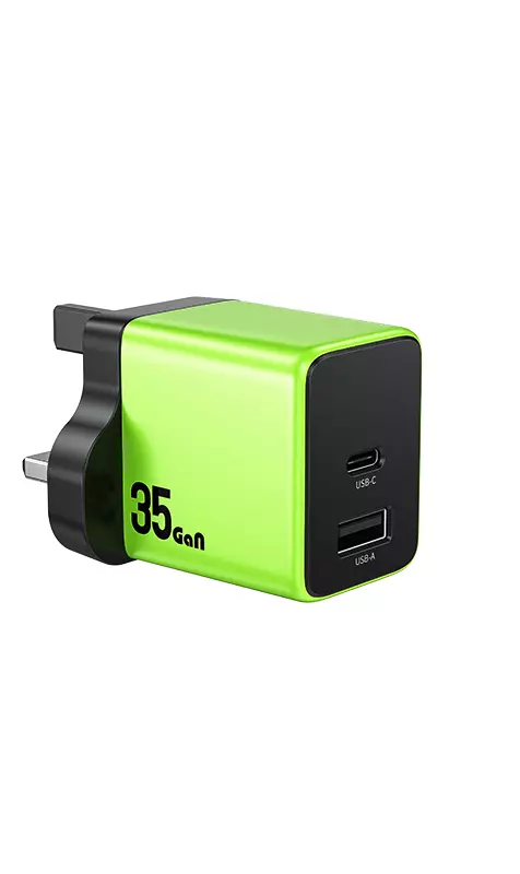 Сетевое зарядное устройство GaN 35W (a+c) WEKOME WP-U36 Green (Зеленый) Сетевое зарядное устройство GaN 35W (a+c) WEKOME WP-U36 Green (Зеленый)