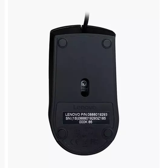 Мышь Lenovo Big Red Dot Slient Cable Mouse M220L Black (Черный)
