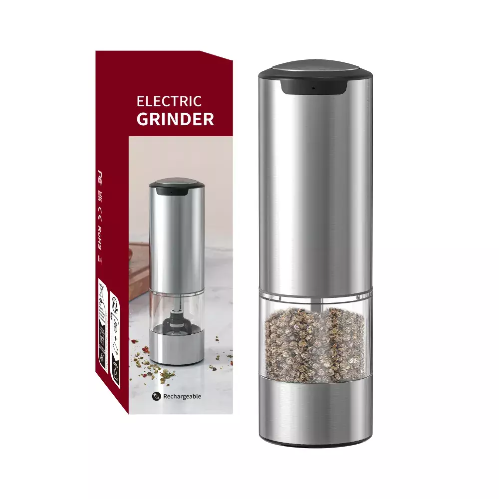 Электрическая мельница для перца и соли Circle Joy Electric Grinder (KYMQ-33A-H) Silver (Серебристый) Электрическая мельница для перца и соли Circle Joy Electric Grinder (KYMQ-33A-H) Silver (Серебристый)
