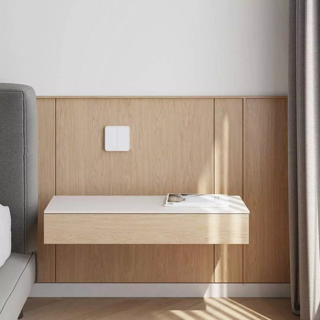 Выключатель двухклавишный Xiaomi Wireless Switch Double Button (XMWXKG01YL) White (Белый)
