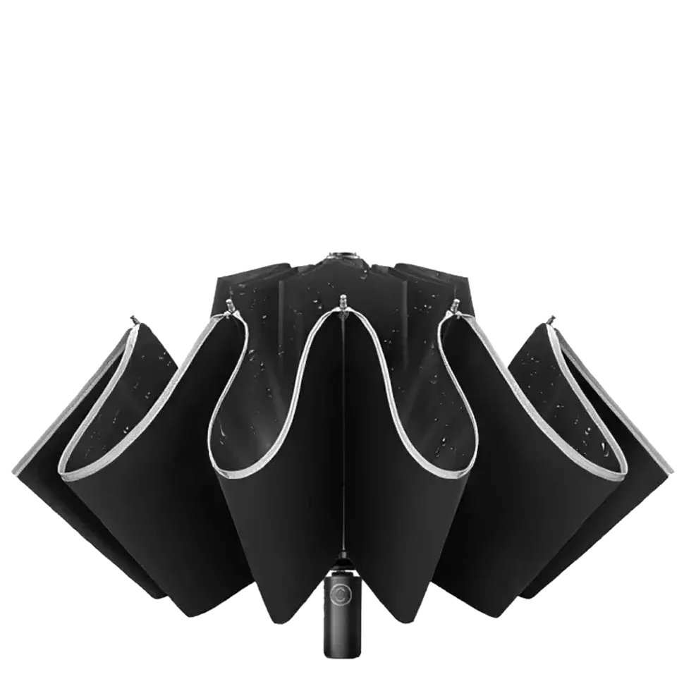 Зонт Xiaomi KongGu Reverse Ten Bone Automatic Lighting Umbrella Black (Черный) Зонт Xiaomi KongGu Reverse Ten Bone Automatic Lighting Umbrella Black (Черный)