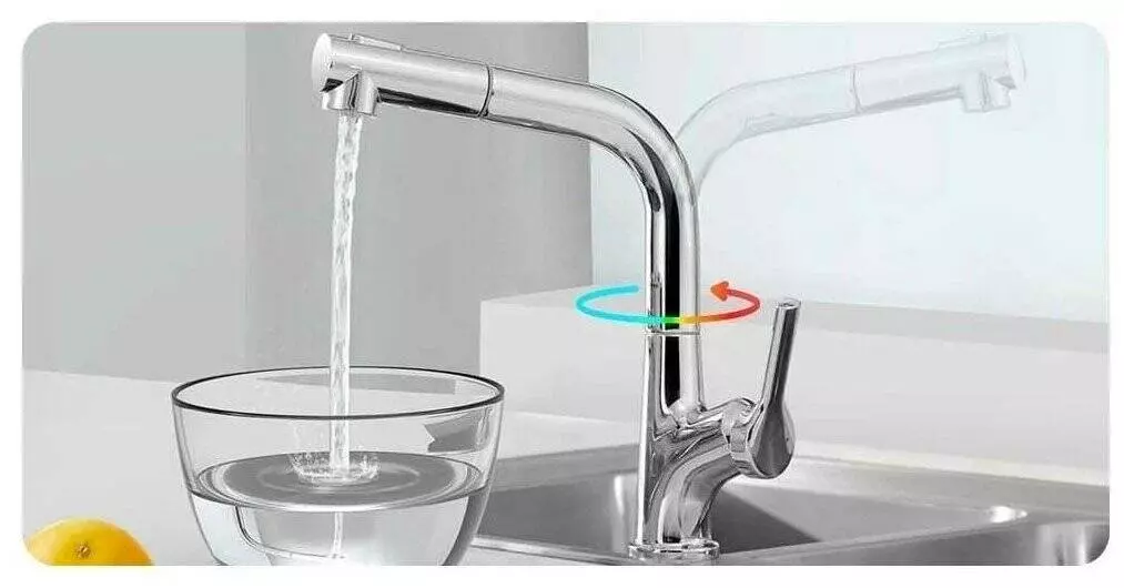 Смеситель с выдвижным изливом Xiaomi Diiib Large White Removable Kitchen Faucet (DXCF005) Silver (Серебристый) Смеситель с выдвижным изливом Xiaomi Diiib Large White Removable Kitchen Faucet (DXCF005) Silver (Серебристый)